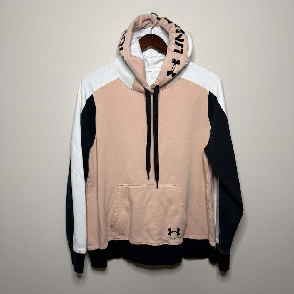 Under Armour Colorblock Logo Hoodie Size Large